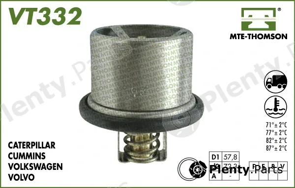 Mte-Thomson VT332.86 — Thermostat, coolant