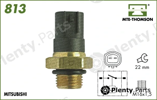 Mte-Thomson 813 — Temperature Switch, radiator fan