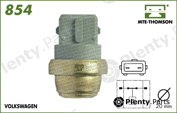 Mte-Thomson 854.40 — Temperature Switch, radiator fan