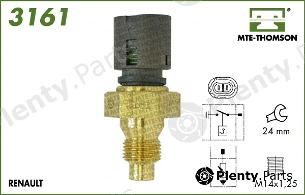 Mte-Thomson 3161 — Sensor, coolant temperature