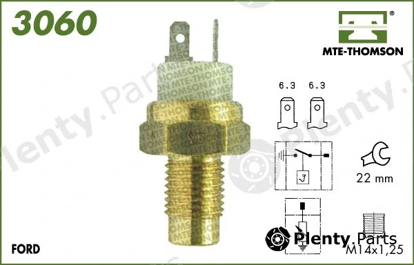 Mte-Thomson 3060 — Sensor, coolant temperature