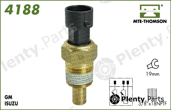 Mte-Thomson 4188 — Sensor, coolant temperature