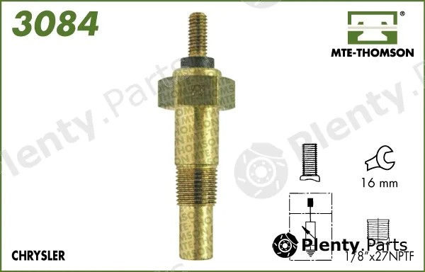 Mte-Thomson 3084 — Sensor, coolant temperature