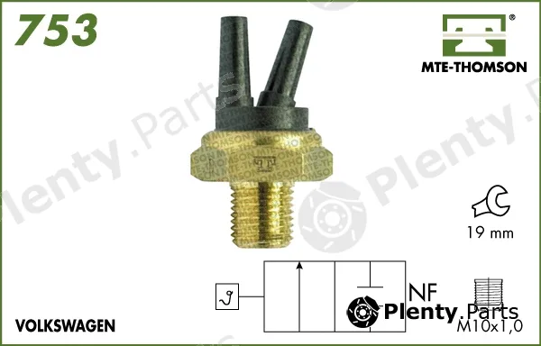 Mte-Thomson 753.45/25 — Temperature Switch, radiator fan