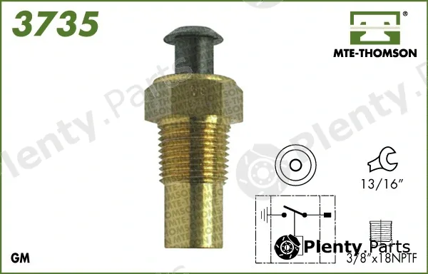 Mte-Thomson 3735 — Temperature Switch, radiator fan