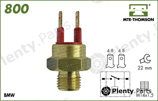 Mte-Thomson 800.102 — Temperature Switch, radiator fan