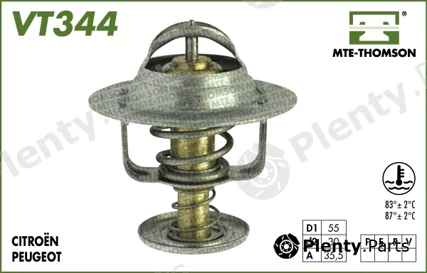 Mte-Thomson VT344.83 — Thermostat, coolant