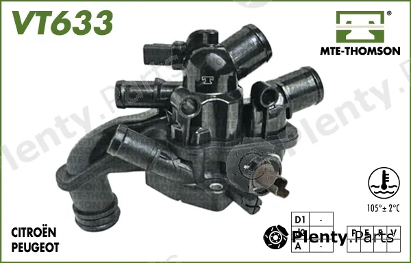 Mte-Thomson VT633.105 — Thermostat, coolant