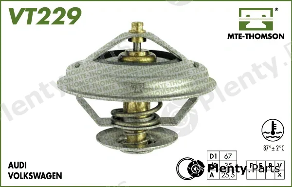 Mte-Thomson VT229.79 — Thermostat, coolant