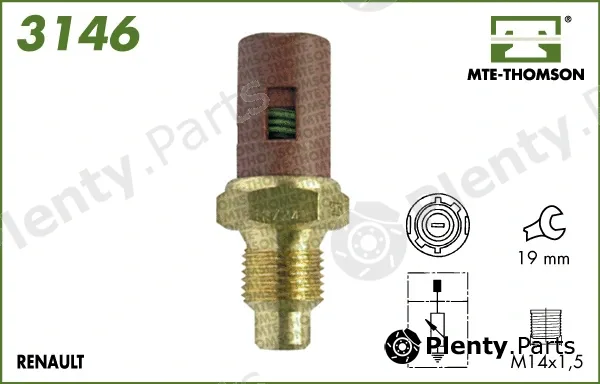 Mte-Thomson 3146 — Sensor, coolant temperature