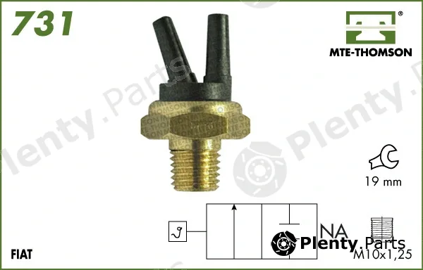 Mte-Thomson 731 — Temperature Switch, radiator fan