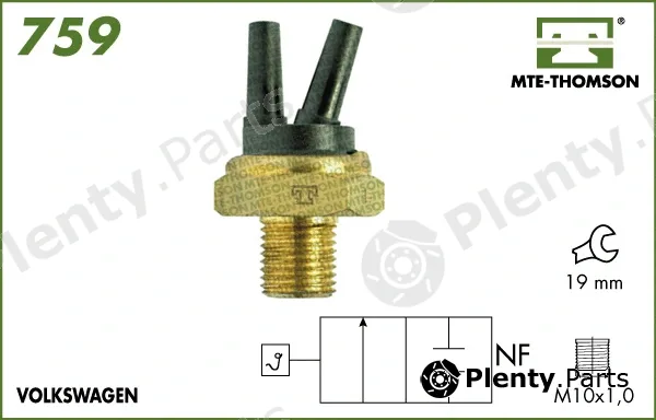 Mte-Thomson 759 — Temperature Switch, radiator fan