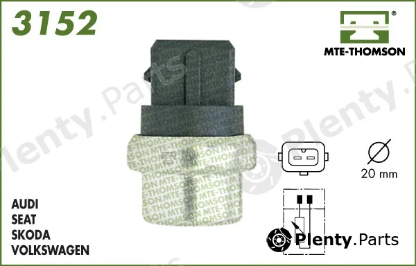 Mte-Thomson 3152 — Sensor, coolant temperature