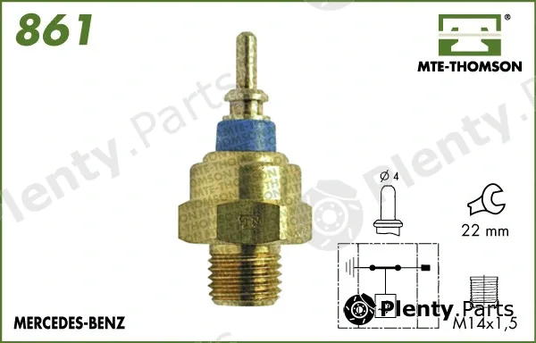 Mte-Thomson 861 — Temperature Switch, radiator fan