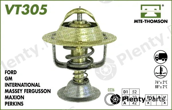 Mte-Thomson VT305.76 — Thermostat, coolant