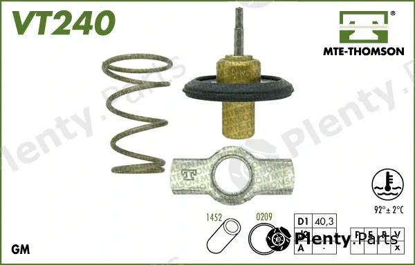 Mte-Thomson VT240.92 — Thermostat, coolant