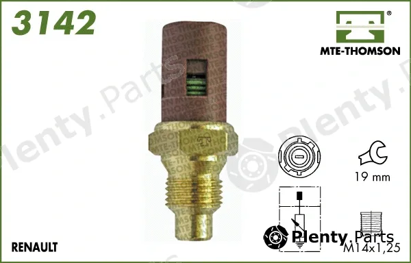 Mte-Thomson 3142 — Sensor, coolant temperature