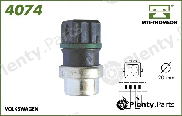 Mte-Thomson 4074 — Sensor, coolant temperature