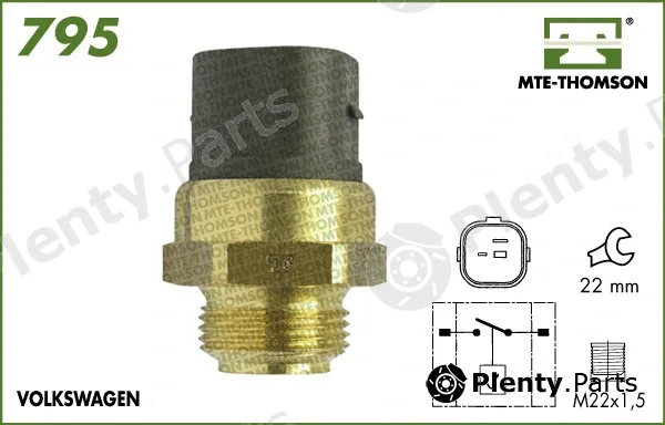 Mte-Thomson 795.95/90 — Temperature Switch, radiator fan