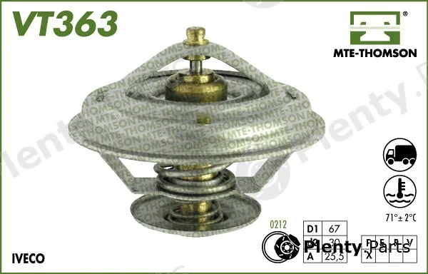 Mte-Thomson VT363.71 — Thermostat, coolant