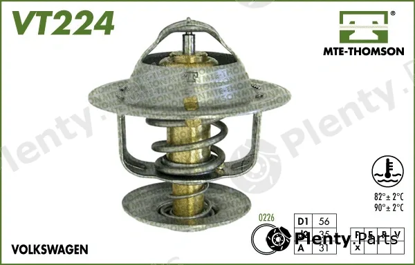 Mte-Thomson VT224.82 — Thermostat, coolant