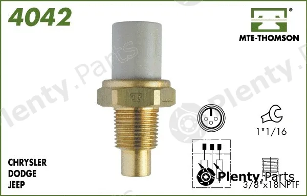 Mte-Thomson 4042 — Sensor, coolant temperature