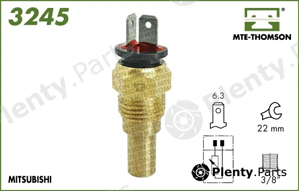 Mte-Thomson 3245 — Sensor, coolant temperature