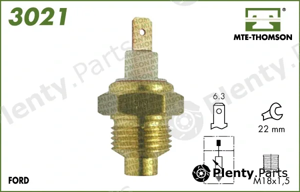 Mte-Thomson 3021 — Sensor, coolant temperature