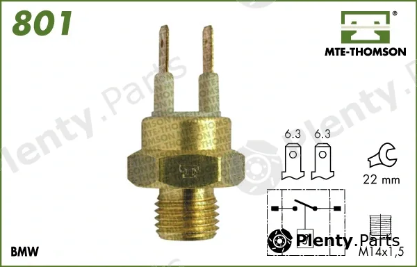 Mte-Thomson 801.95/90 — Temperature Switch, radiator fan