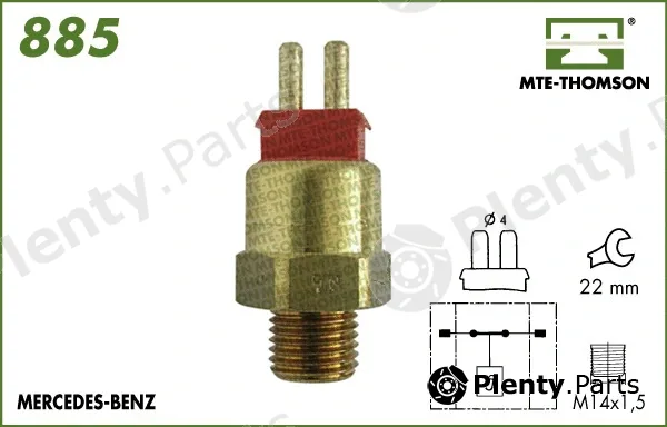 Mte-Thomson 885 — Temperature Switch, radiator fan