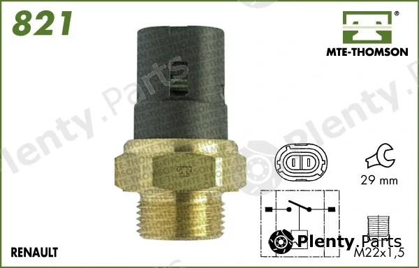 Mte-Thomson 821.92/82 — Temperature Switch, radiator fan