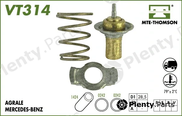 Mte-Thomson VT314.79 — Thermostat, coolant