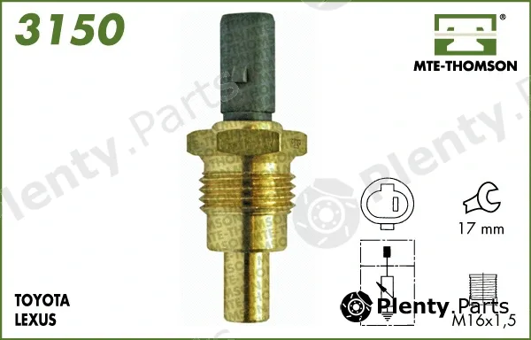 Mte-Thomson 3150 — Sensor, coolant temperature