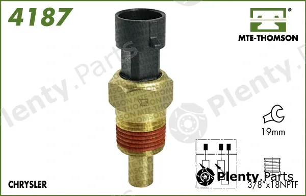 Mte-Thomson 4187 — Sensor, coolant temperature