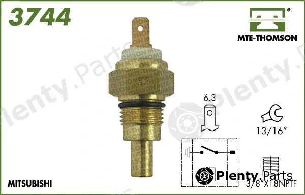 Mte-Thomson 3744.85/80 — Temperature Switch, radiator fan