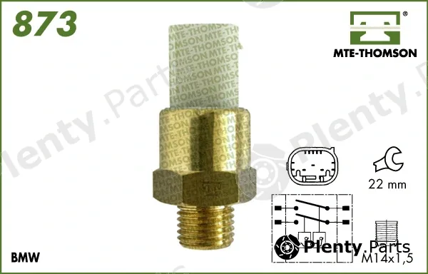 Mte-Thomson 873 — Temperature Switch, radiator fan