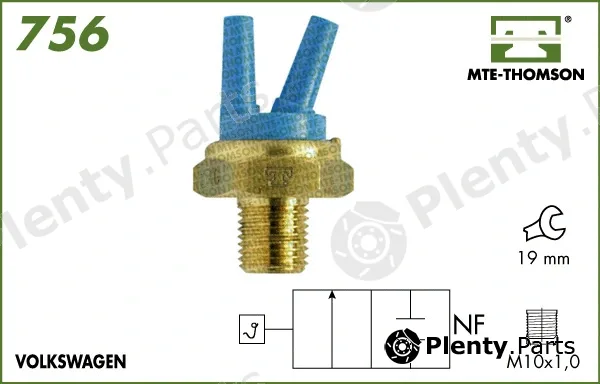 Mte-Thomson 756 — Temperature Switch, radiator fan
