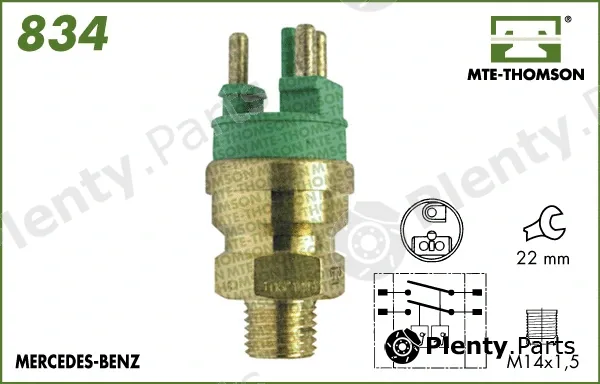 Mte-Thomson 834 — Temperature Switch, radiator fan