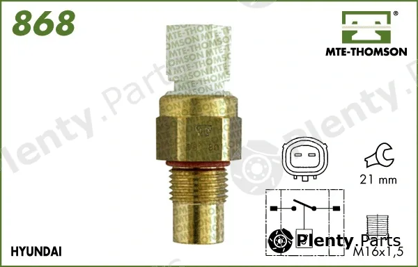 Mte-Thomson 868 — Temperature Switch, radiator fan