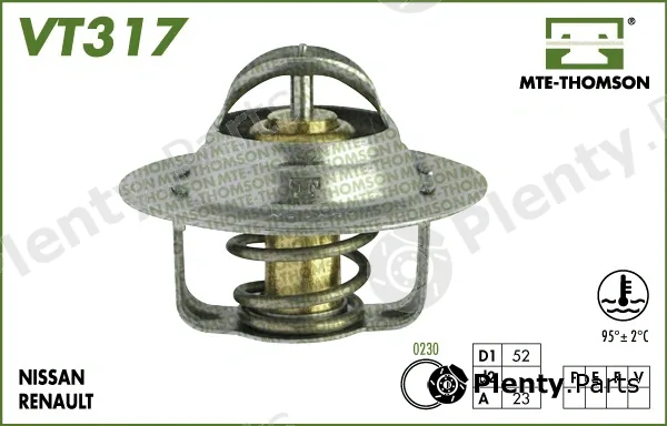 Mte-Thomson VT317.95 — Thermostat, coolant