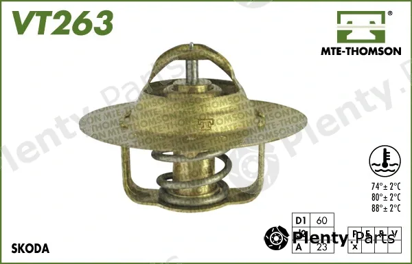 Mte-Thomson 263.80 — Thermostat, coolant