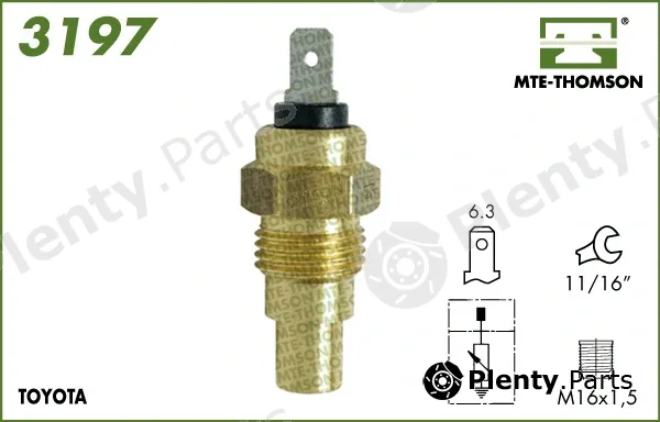 Mte-Thomson 3197 — Sensor, coolant temperature