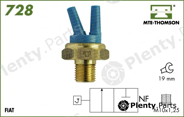 Mte-Thomson 728 — Temperature Switch, radiator fan