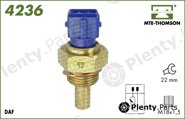 Mte-Thomson 4236 — Sensor, coolant temperature
