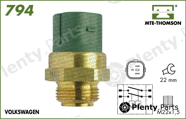 Mte-Thomson 794.80/87 — Temperature Switch, radiator fan