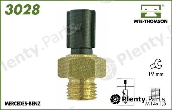 Mte-Thomson 3028 — Sensor, coolant temperature