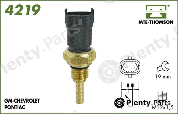 Mte-Thomson 4219 — Sensor, coolant temperature