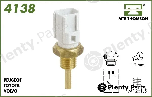 Mte-Thomson 4138 — Sensor, coolant temperature