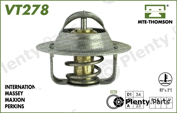 Mte-Thomson VT278.82 — Thermostat, coolant