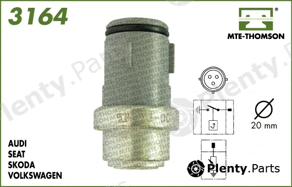 Mte-Thomson 3164 — Sensor, coolant temperature